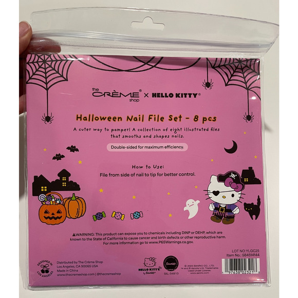 The Creme Shop x Sanrio Hello Kitty Halloween Nail File Set 8 pieces NEW Spooky - Picture 2 of 7